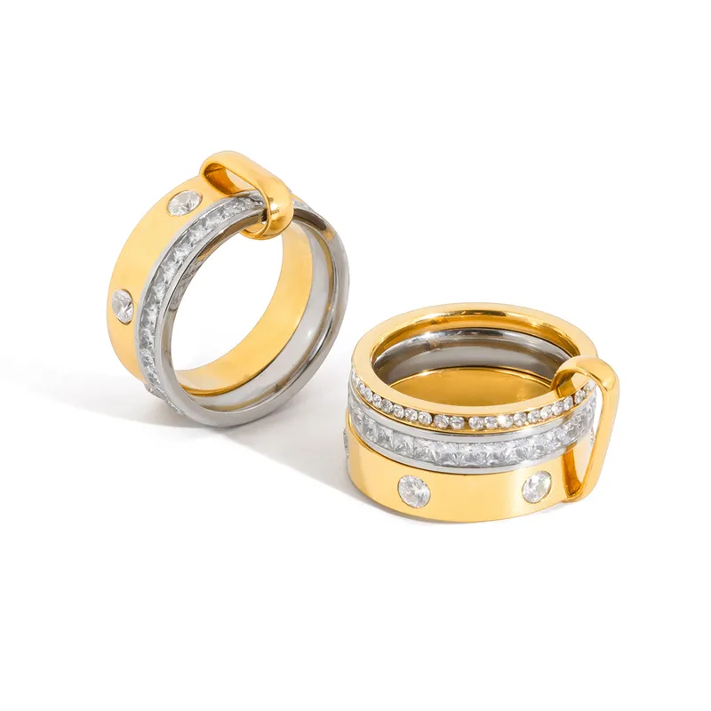 Noor-e-Zar Triple Luxe Ring - Image 5